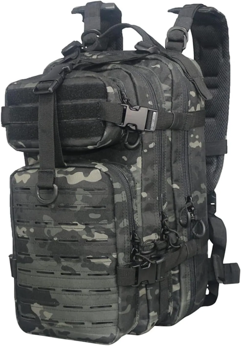 Large Capacity Camping Hiking Travel Bag, Adjustable Shoulder Strap, Quick Release Buckle, Multi-Compartment Design