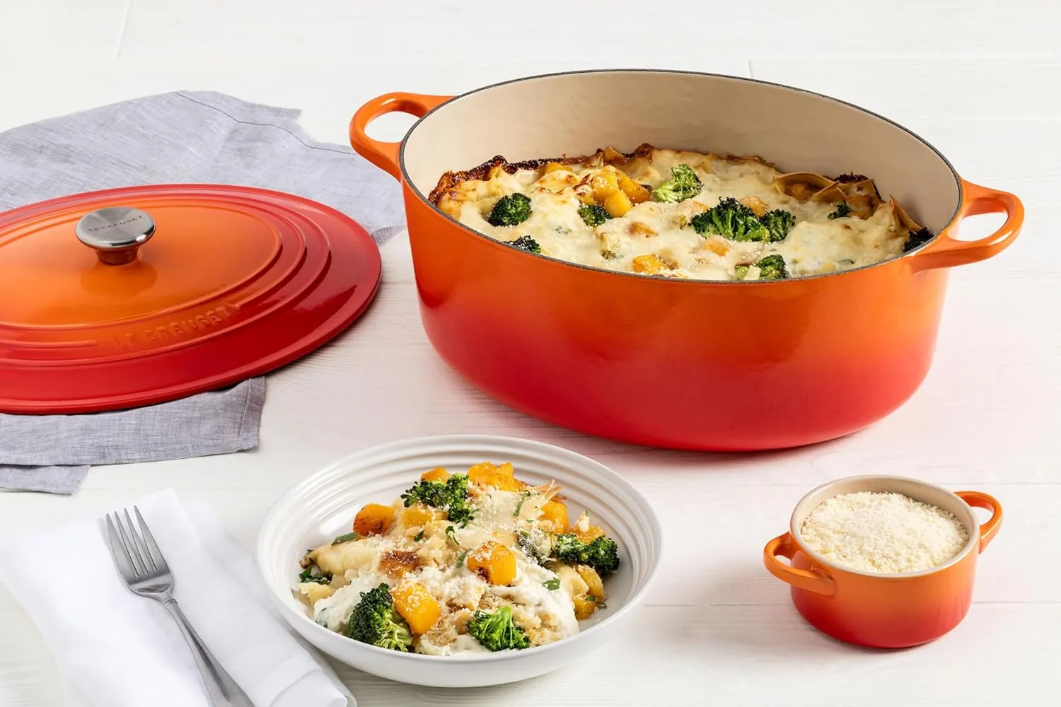 Le Creuset Stoneware Set of 4 Pasta Bowls, 8.5" each, Marseille