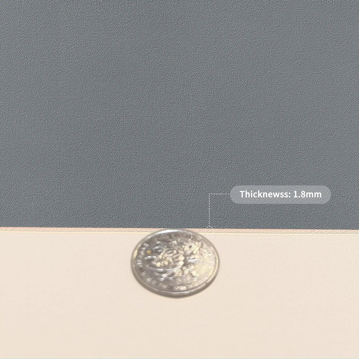 Leather Table Cover,1.8mm Thick,35.4x70.9 Inch Table Protector,Table Protector for Dining Room Table,Dining Table Cover,Table Cover Protector,Dining Table Pad(Off White Light Gray,35.4x70.9)