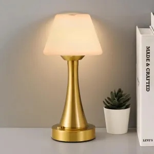 LED Cordless Rechargeable Battery Table Lamp,Shower Lamp Waterproof,Touch Stepless Dimmable Nightstand Lights,Portable Night Lights for Outdoor Patio Camping Restaurant Home Bar Living Room