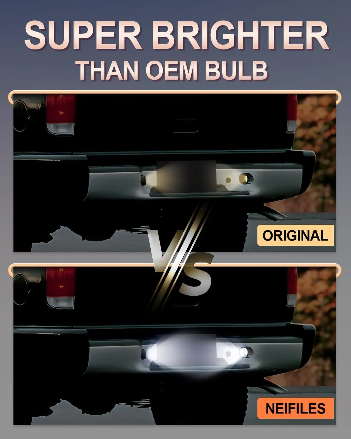 LED License Plate Lights for Chevy Blazer 1998-2005 S10 GMC Jimmy Sonoma Oldsmobile Bravada Tag Light Replacement 1998-2004 Pack of 2