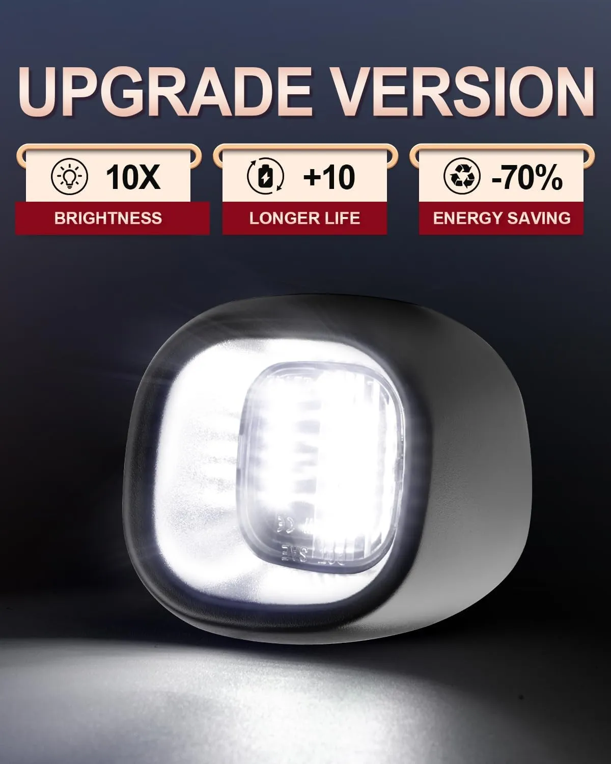 LED License Plate Lights for Chevy Blazer 1998-2005 S10 GMC Jimmy Sonoma Oldsmobile Bravada Tag Light Replacement 1998-2004 Pack of 2