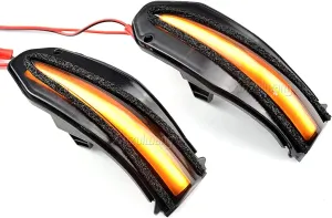 LED Sequential Dynamic Turn Signal, Side Mirror Indicator Light Compatible with To-yota RAV4 XA40 2013-2018, High-lander 2014-2021, No-ah (Voxy/Esquire) 2015-2018