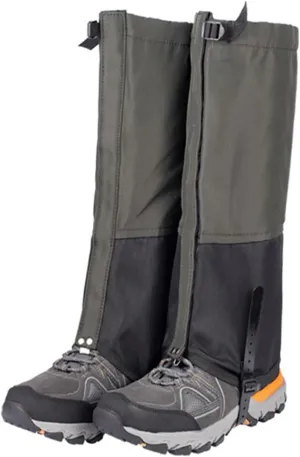 Leg Gaiters for Women and Men Boots, Adjustable Waterproof Shoes Gaiters for Hunting, Hiking, Mountaineering, Snow Gaiters for Hiking Boots