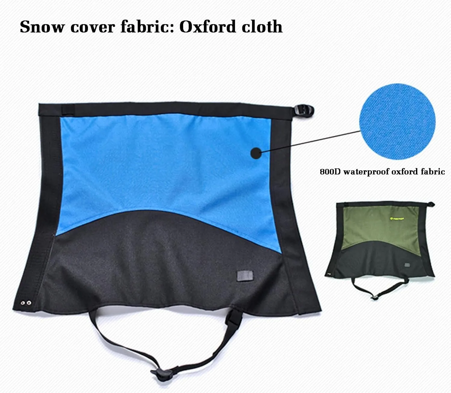 Leg Gaiters, Hiking Leggings Waterproof Warmth Adjustable Snow Boot Covers for Outdoor Walking Climbing Hunting Skiing