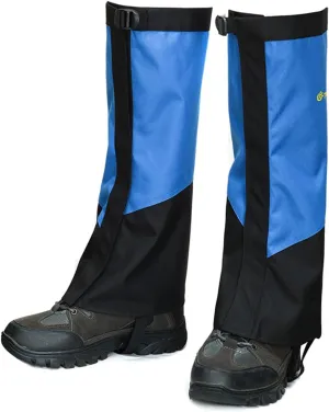 Leg Gaiters, Hiking Leggings Waterproof Warmth Adjustable Snow Boot Covers for Outdoor Walking Climbing Hunting Skiing