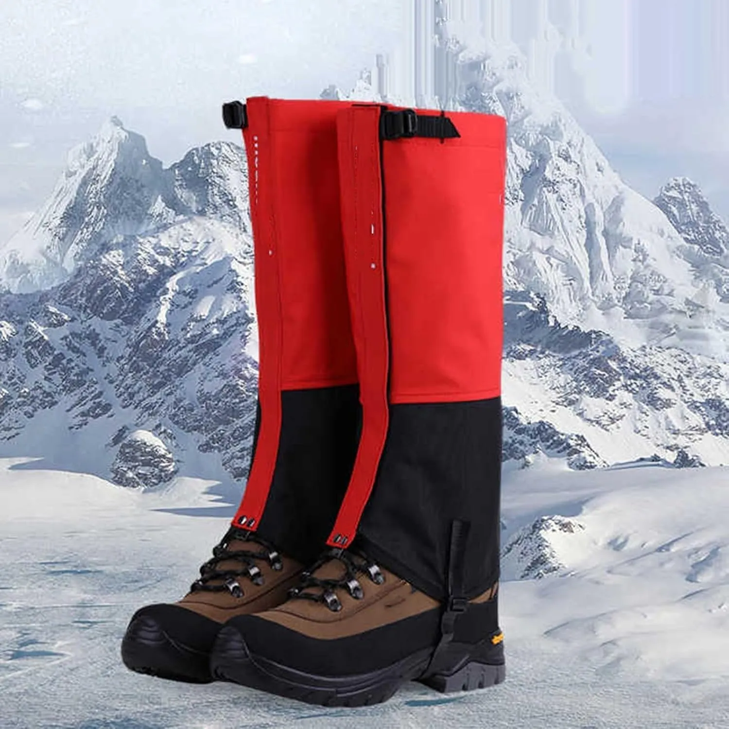 Leg Gaiters,3tiers Cloth High Leg Cover,Waterproof Hiking Gaiters,Adjustable Lower Legs Guards,for Outdoor Sports and Outdoor Work