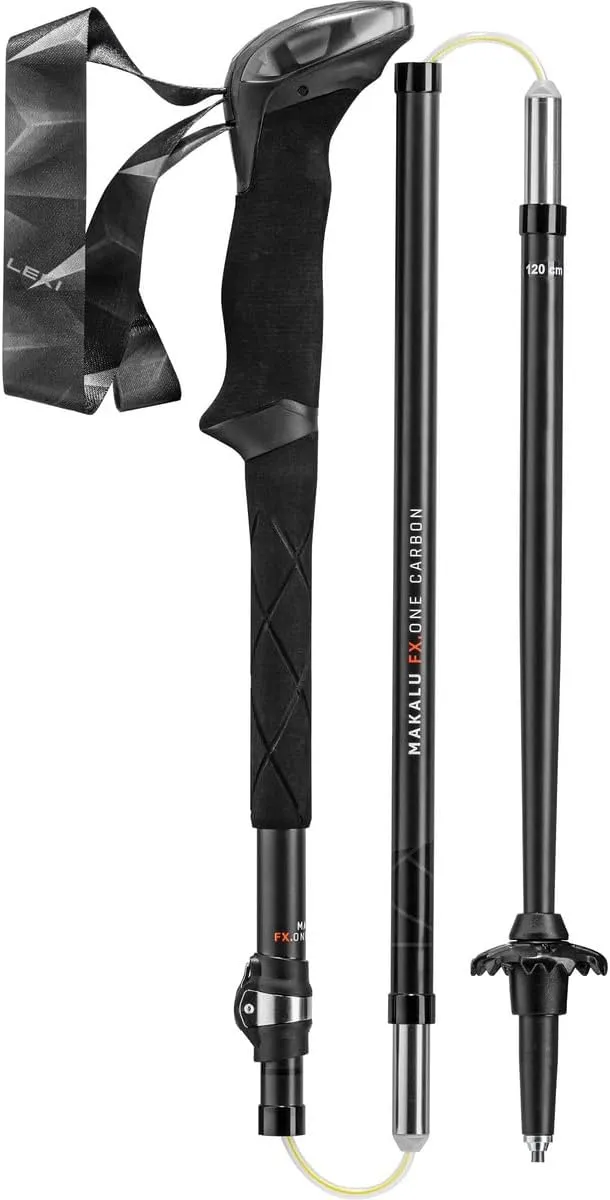 LEKI Makalu FX.One Carbon Adjustable Lightweight Walking Poles for Trekking & Hiking