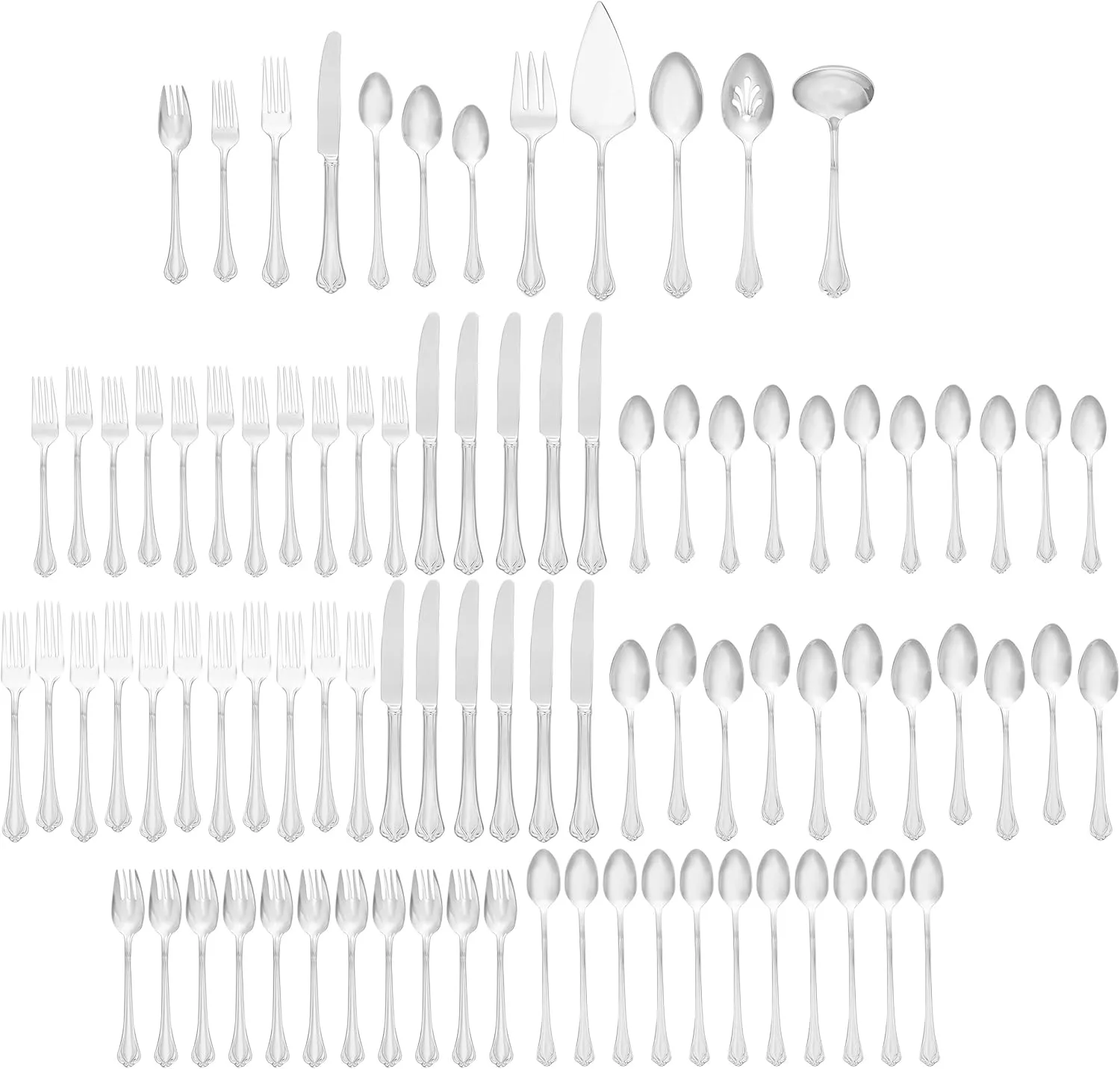 Lenox 892282 Alcott 89-Piece Flatware Set