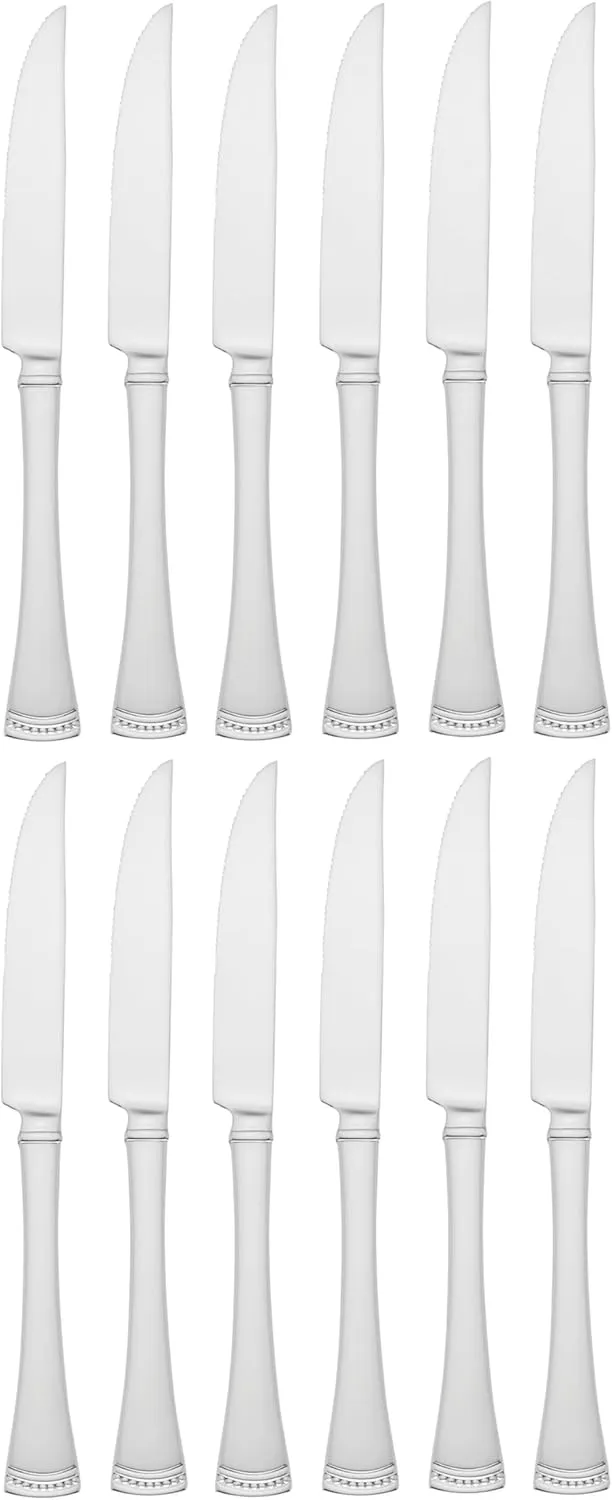 Lenox Portola 12-Piece Steak Knife Set, 3.60 LB, Metallic