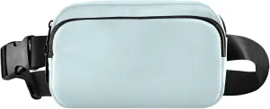 Light Cyan Fanny Belt Bag Waist Packs Crossbody Bags Bum Bag for Running Hiking Travel Workout Adjustable Strap for Women Men