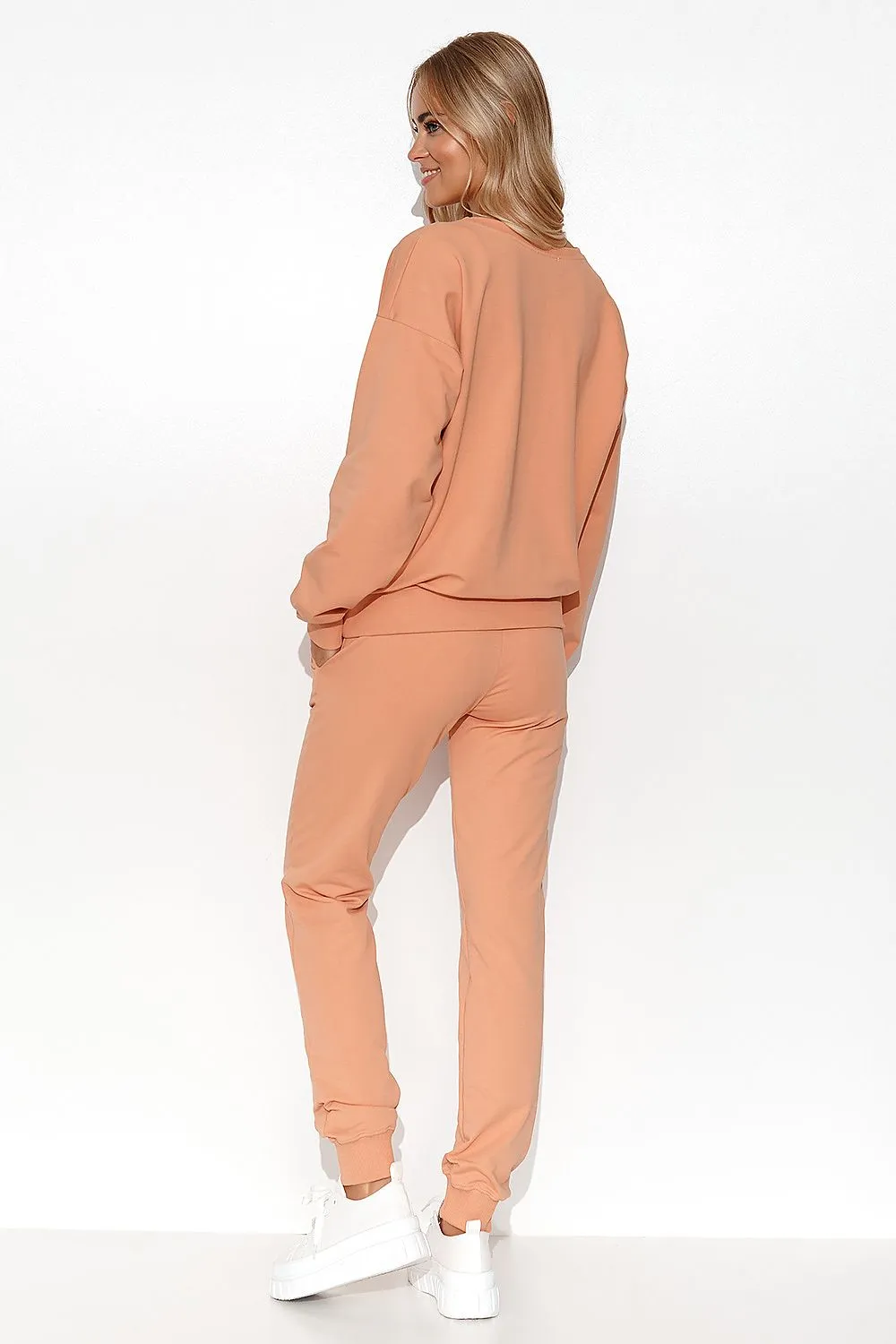 Lightweight Apricot Sweatshirt Set