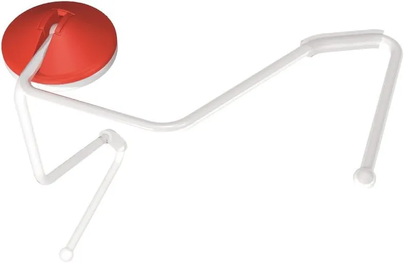 LIHIT LAB Lightweight Purse Hanger for Table, Bag Hanger, Purse Holder, Desk Hook for Gym, Restaurant, Office, Holds up to 11 pounds, 4" x 2'', Beige (A7595-16)
