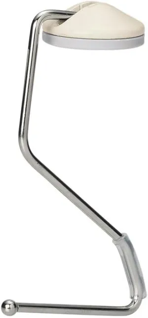 LIHIT LAB Lightweight Purse Hanger for Table, Bag Hanger, Purse Holder, Desk Hook for Gym, Restaurant, Office, Holds up to 11 pounds, 4" x 2'', Beige (A7595-16)