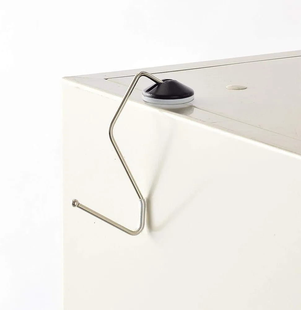 LIHIT LAB Lightweight Purse Hanger for Table, Bag Hanger, Purse Holder, Desk Hook for Gym, Restaurant, Office, Holds up to 11 pounds, 4" x 2'', Beige (A7595-16)