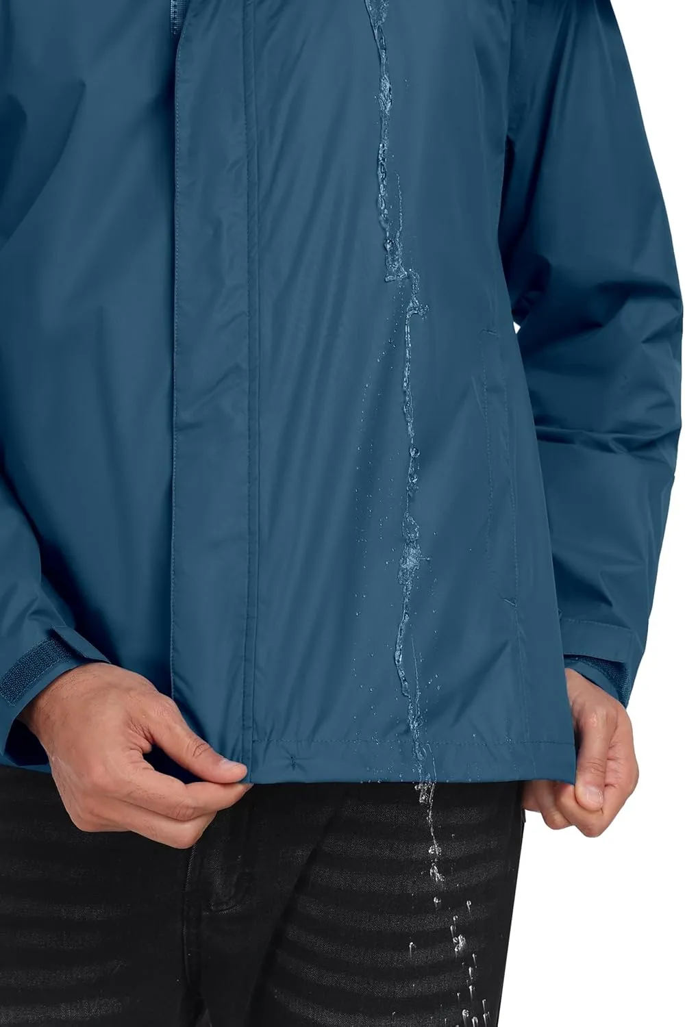 Little Donkey Andy Men's High-performance Waterproof Rain Jacket Ultra Lightweight Rain Shell for Hiking,Golf,Travel
