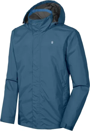Little Donkey Andy Men's High-performance Waterproof Rain Jacket Ultra Lightweight Rain Shell for Hiking,Golf,Travel