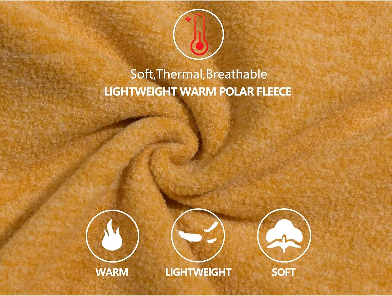 Little Donkey Andy Women's Lightweight Warm Polar Fleece Running Jacket Hooded Full-Zip Thermal Coat Hiking Travel Casual