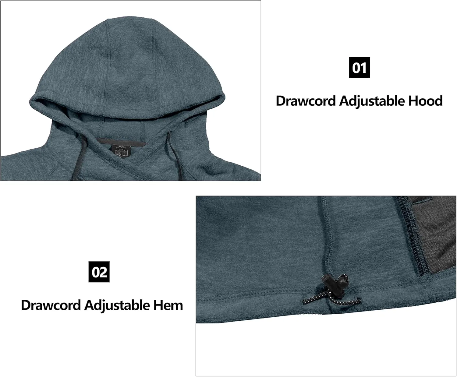 Little Donkey Andy Womens Winter Warm Polar Fleece Pullover Hoodie Lightweight Thermal Sweatshirts Running Hiking