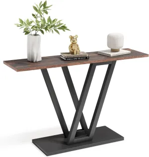 LITTLE TREE Console Table Hallway Table for Entryway 43 Inch Sofa Table Entryway Tables for Living Room, Rustic Brown