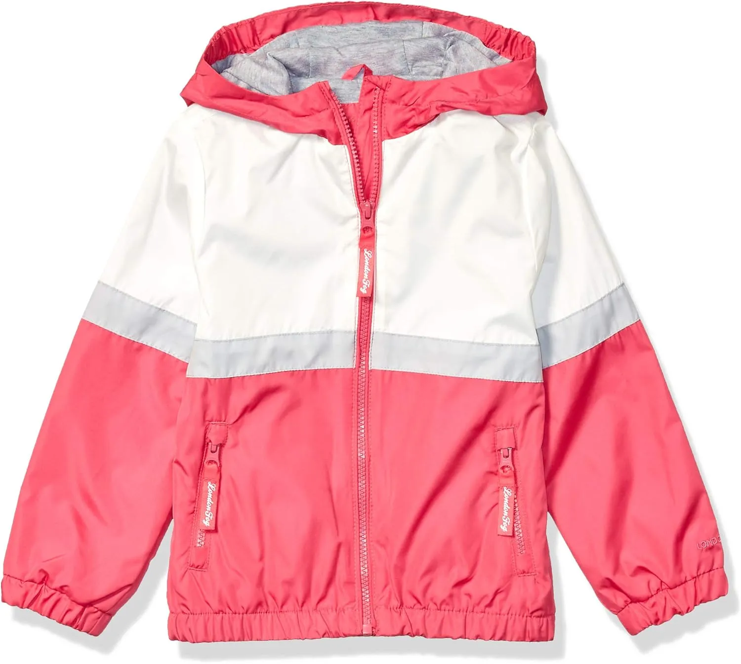 LONDON FOG Girls' Lightweight Mesh Lined Anorak Jacket