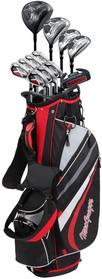 MacGregor Golf DCT4000 Golf Clubs Set with Bag, Mens Left Hand (12 Clubs / 16 Pieces)