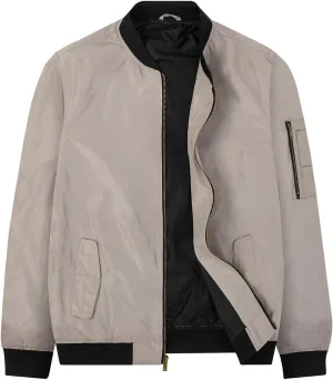 MADHERO Mens Bomber Jacket Lightweight Slim Fit Softshell Windbreaker