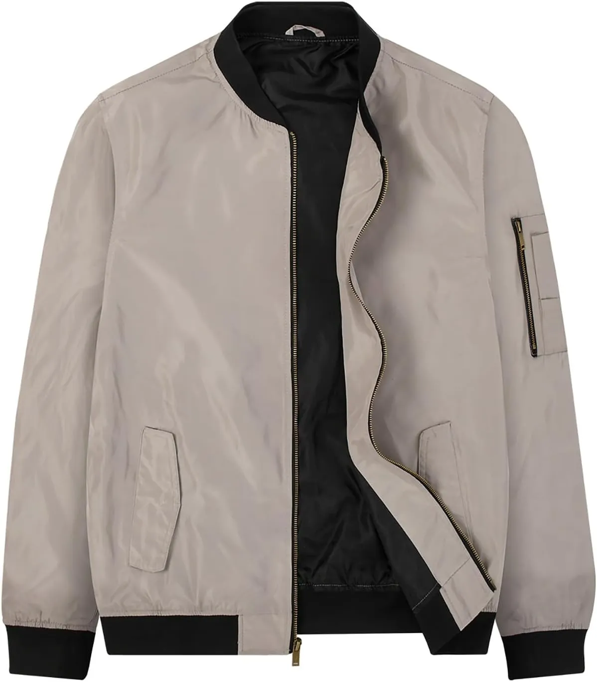MADHERO Mens Bomber Jacket Lightweight Slim Fit Softshell Windbreaker