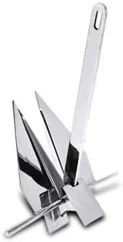 MarineNow Stainless Steel Fluke Style Boat Anchor