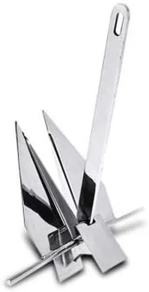 MarineNow Stainless Steel Fluke Style Boat Anchor