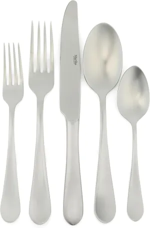 Martha Stewart Alness 20 Piece Mirror Polish Flatware Silverware Set - Stainless Steel Utensils - Forks, Spoons, Knives