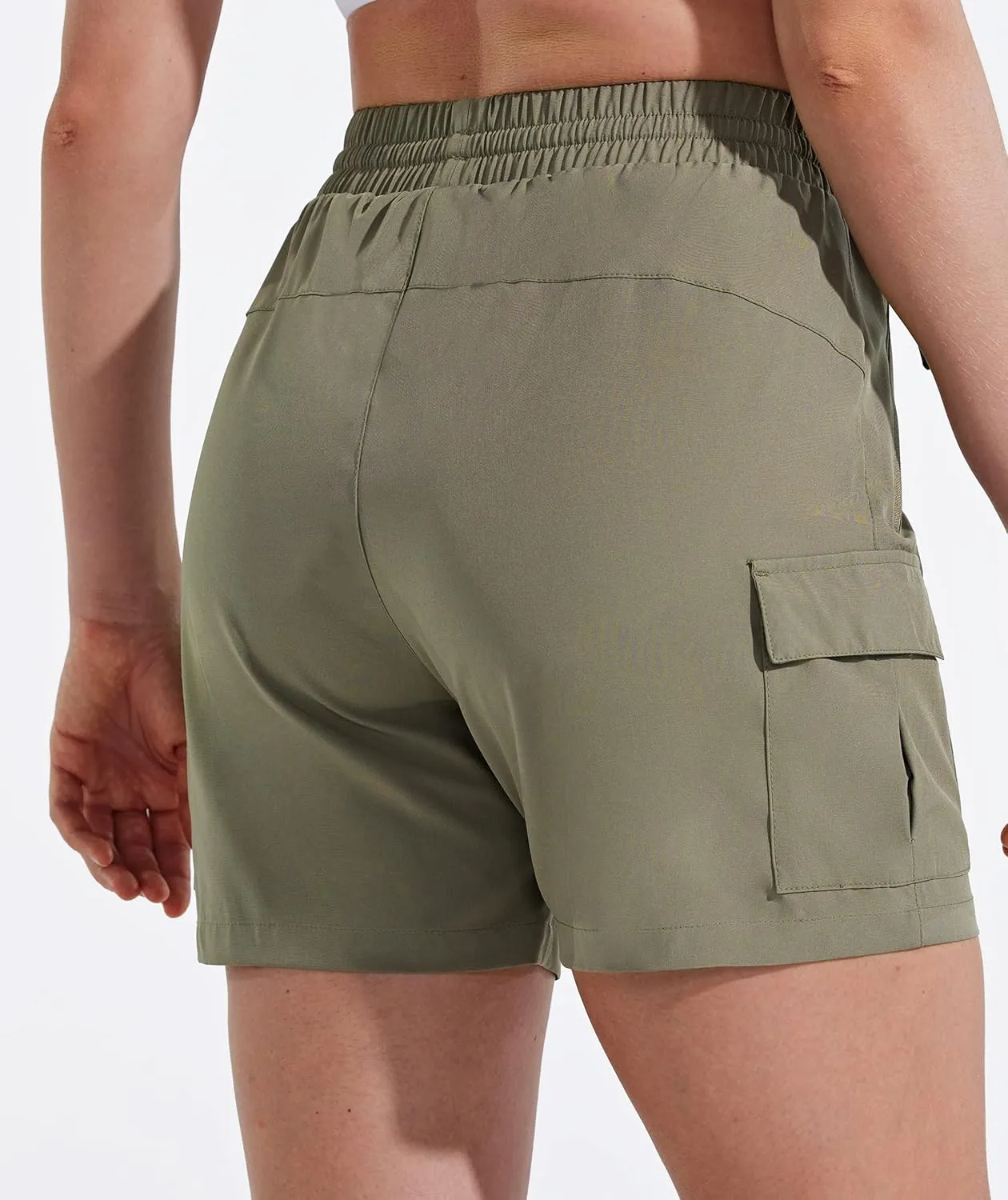 MASKERT Women's Hiking Cargo Shorts 5" 7" 9" Quick Dry Athletic Golf Shorts Lightweight Running Summer Casual Shorts