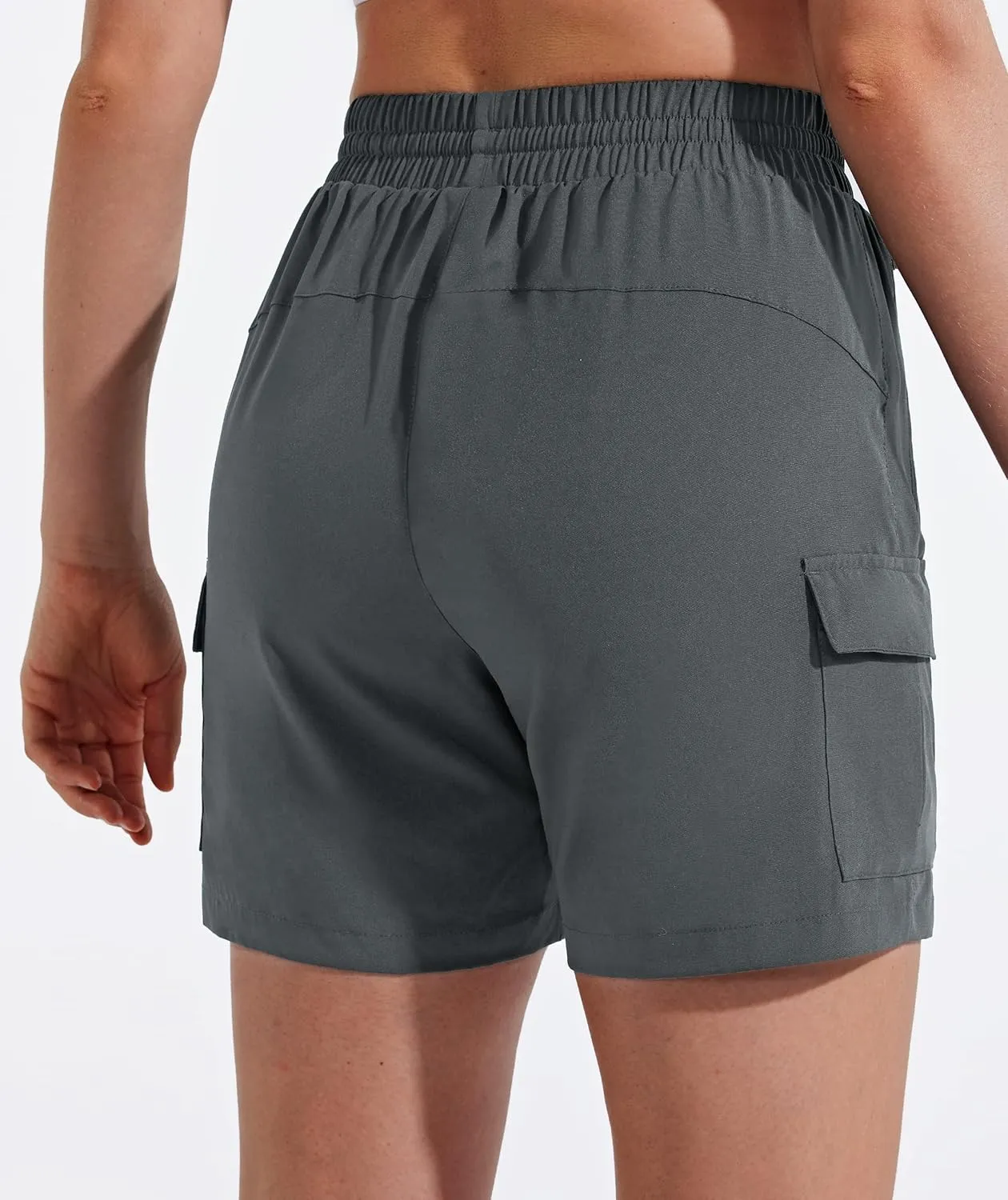 MASKERT Women's Hiking Cargo Shorts 5" 7" 9" Quick Dry Athletic Golf Shorts Lightweight Running Summer Casual Shorts
