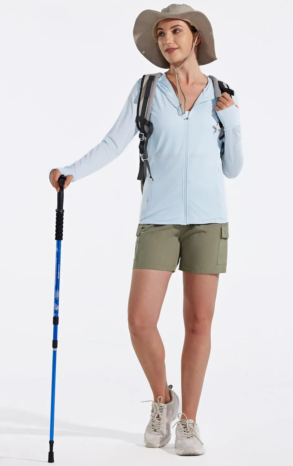 MASKERT Women's Hiking Cargo Shorts 5" 7" 9" Quick Dry Athletic Golf Shorts Lightweight Running Summer Casual Shorts