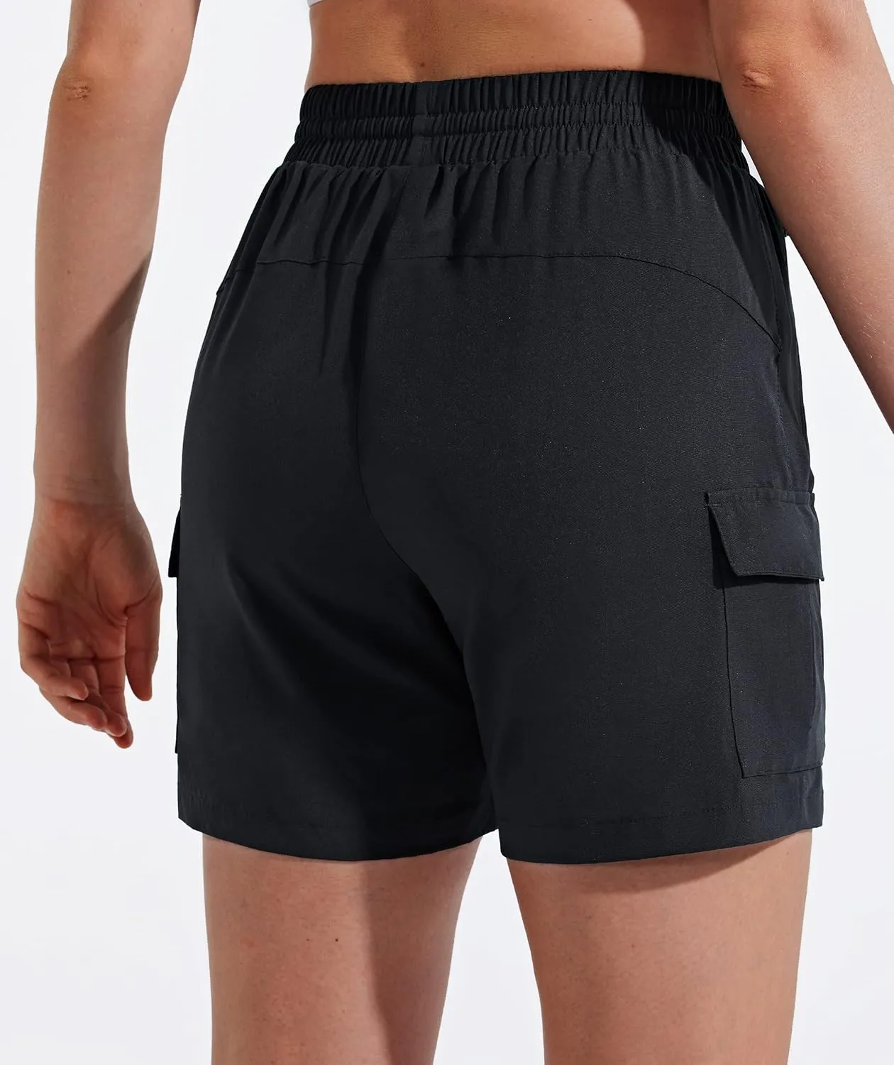 MASKERT Women's Hiking Cargo Shorts 5" 7" 9" Quick Dry Athletic Golf Shorts Lightweight Running Summer Casual Shorts