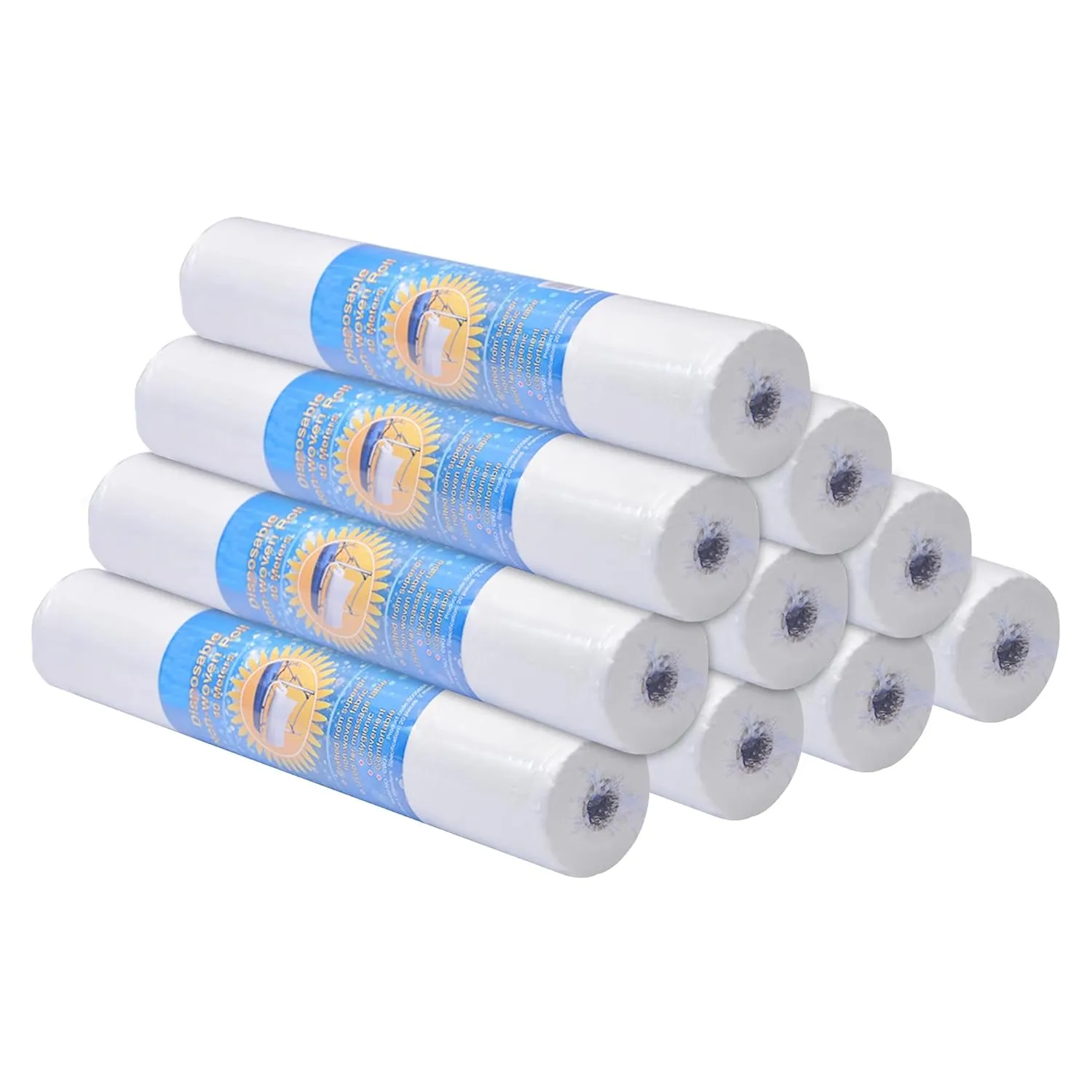 Master Massage Disposable Non-Woven Roll – Massage Table Cover for Spa & Therapy Use – 1Pcs, 130 Ft x 23.6 in Wide, Pack of 10