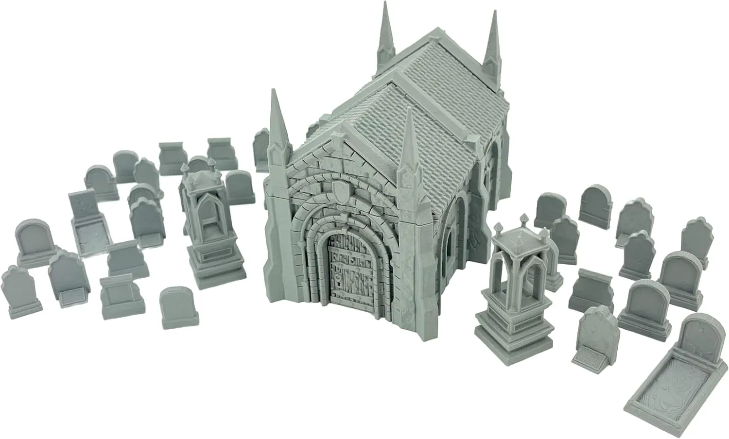 Mausoleum Graveyard Set | Micro Dominions | RPG Table Top Terrain 28mm | Miniature Scenery | Miniatures | D&D | TTRPG