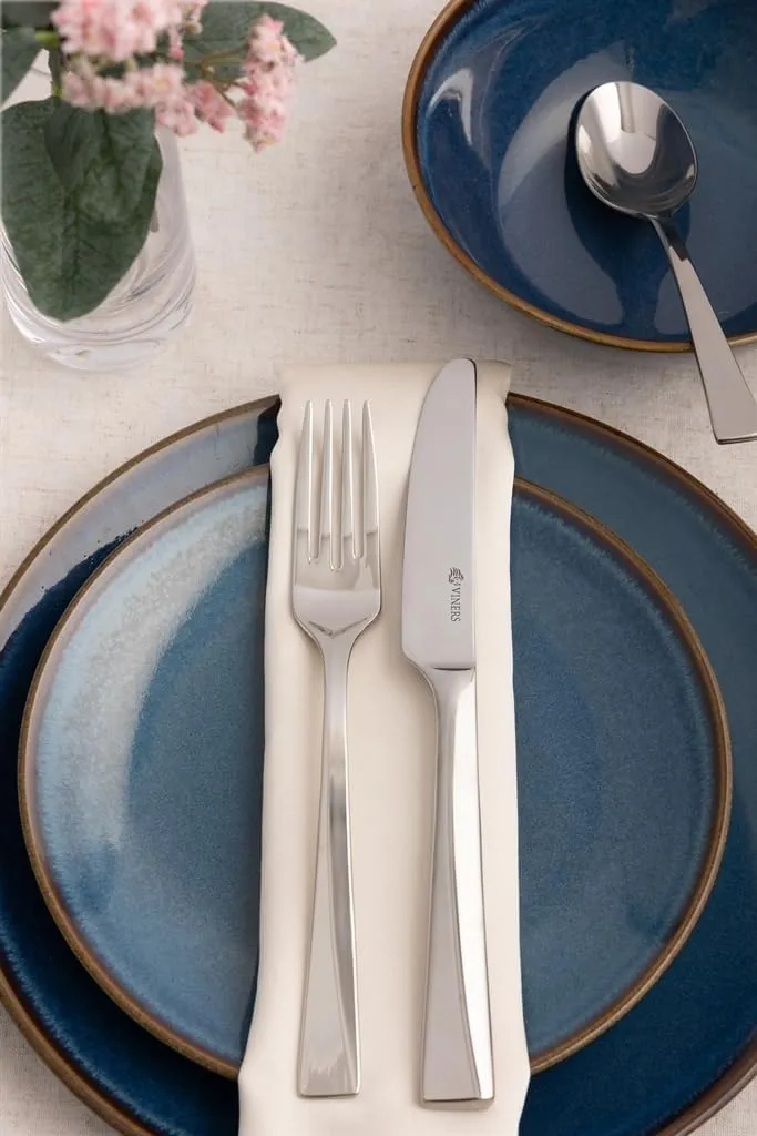 Mayfair Cutlery Set-Elegant Mirror Polished Flatware Gift Box with 50 Year Guarantee-18/10 Stainless Steel, 16 Piece, 7.5x25x31.5 cm, Silver