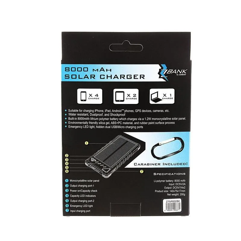Maze Power Solar 8,000mAh Value-based Fast delivery 2-Port Bank Exclusive High-Speed