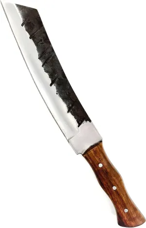 MedievalDepot Kakadu Australian Jungle Parang | Hand Forged Carbon Steel Machete | 10" Blade | Wood Handle | Camping, Hiking, Bushcraft