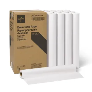 Medline Medical Exam Table Paper, Crepe Table Paper, 21 inches x 125 feet, Case of 12 Rolls