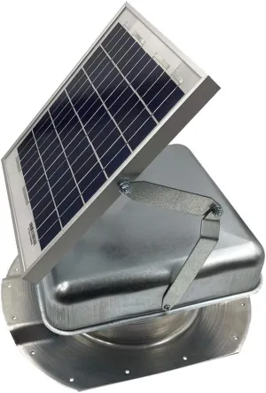 Mega RoofBlaster Adjustable for 3.5' Ribbed Conex Shipping Containers (Galvanized) | Solar Roof Vent Fan | Shipping Container Exhaust Fan - Get rid of hot air with The Sun's Power