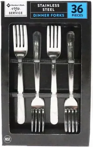 Member's Mark Stainless Steel Dinner Forks (36 ct.), Silver