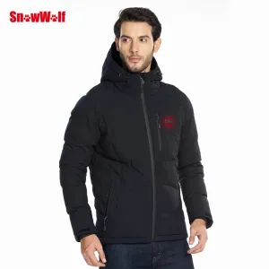 Men Winter Outdoor USB Infrared Heating Hooded Jacket