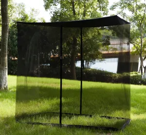 Mengersi Mosquito Net, Extra Large Mosquito Netting Tent for Camping, Bed Canopy Bug Netting for Twin Bed, Patio, Camping, Outdoor & Travel (Black, Small)