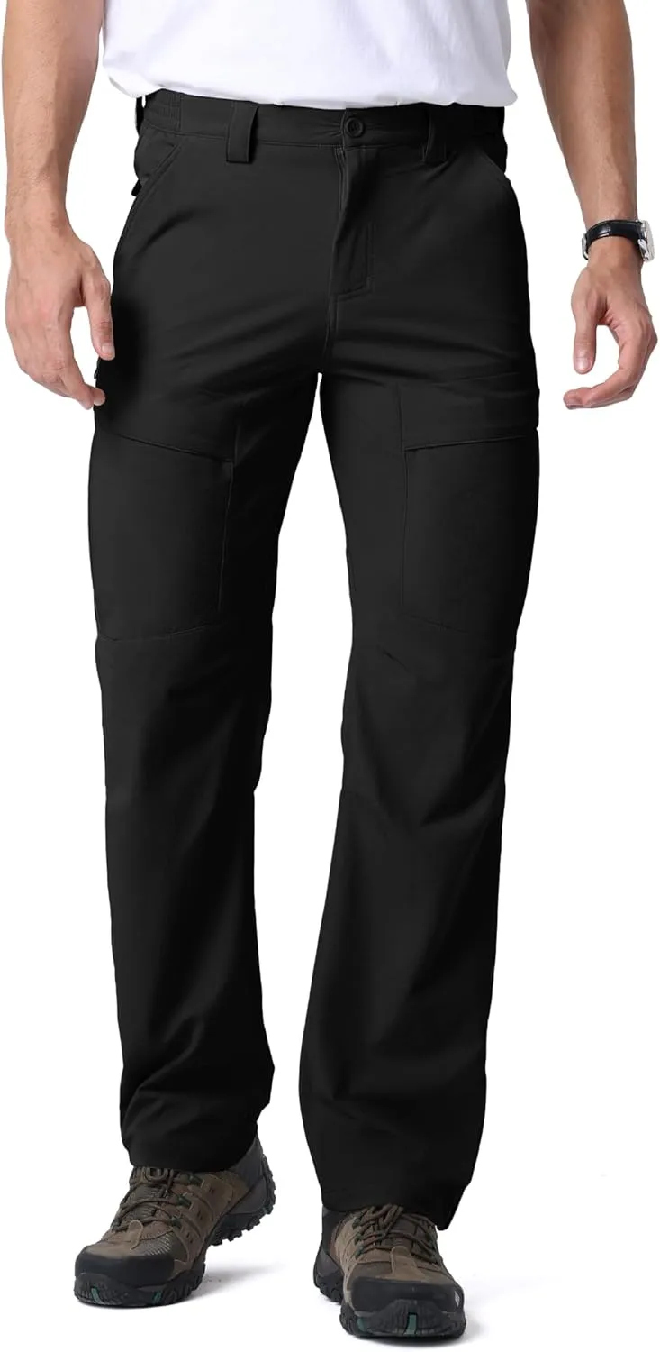 Mens Hiking Pants Quick Cool Dry Tactical Cargo Pants Outdoor Casual Work Waterproof Lightweight for Fishing Safari Camping