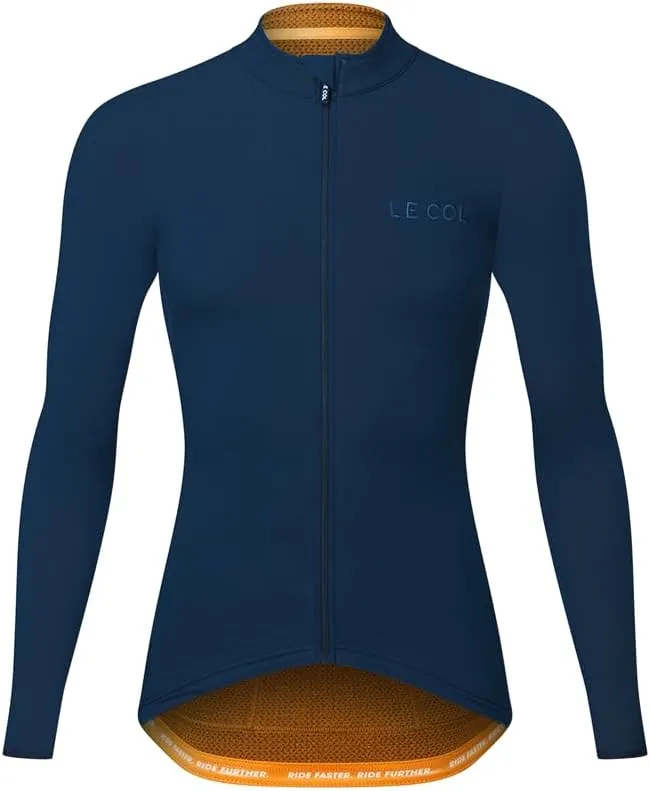 Men's Hors Categorie Jersey | Long Sleeve Bike Shirt | Thermal Fabric, Rear Pockets, Lightweight