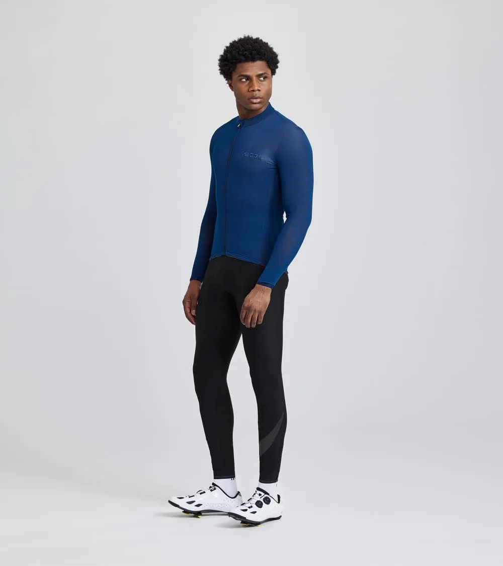 Men's Hors Categorie Jersey | Long Sleeve Bike Shirt | Thermal Fabric, Rear Pockets, Lightweight