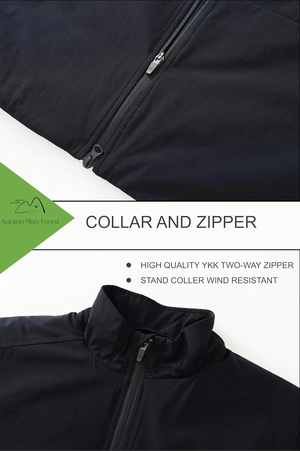 Men's Lightweight Vest Outwear Soft Shell Sleeveless Jacket for Travel Running Fishing and Golf