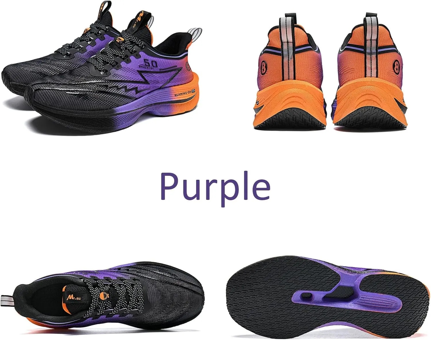 Men's Multi-Sport Outdoor Breathable Shoes Carbon Plated Board- Trail Running, Hiking, Tennis & Cross-Training Sneakers for Workouts & Casual Wear
